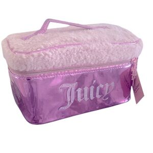 JUICY COUTURE METALLIC LARGE COSMETIC CASE